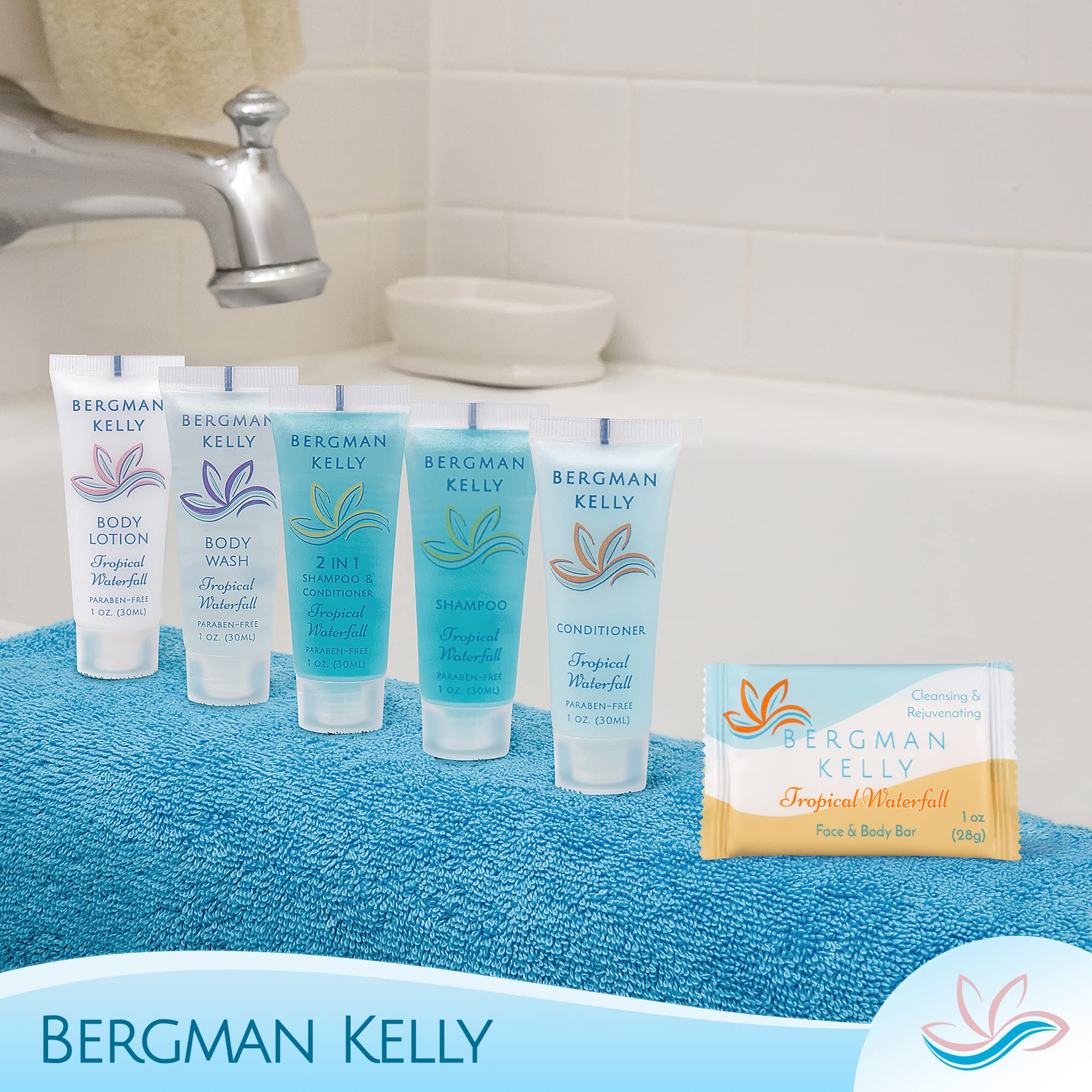 BERGMAN KELLY Travel-size soap bar ideal for vacation rentals and airlines