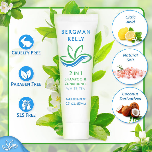 BERGMAN KELLY white tea 2-in-1 bottle with inviting scent for guest rooms