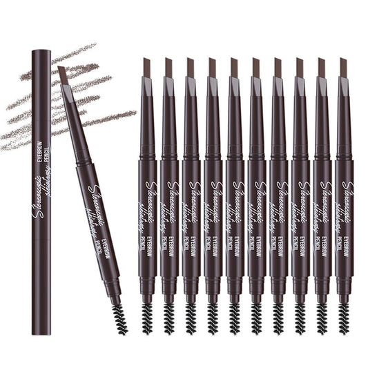 Berinist 12pc dark brown eyebrow pencils for precise outlining and natural filling.