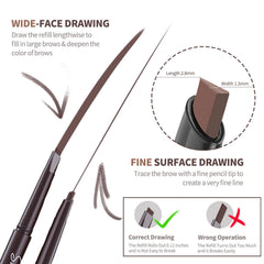 Berinist triangular-tip pencil enables precise edge definition.