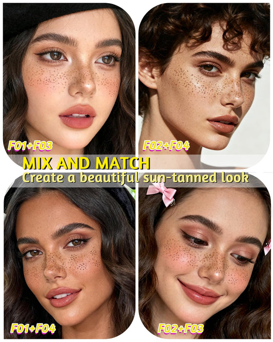 Berinist freckle stamp with sizes 1mm 2mm 3mm for realistic spots