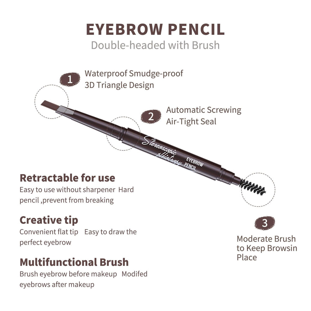 Berinist waterproof eyebrow pencil resists sweat for all-day wear
