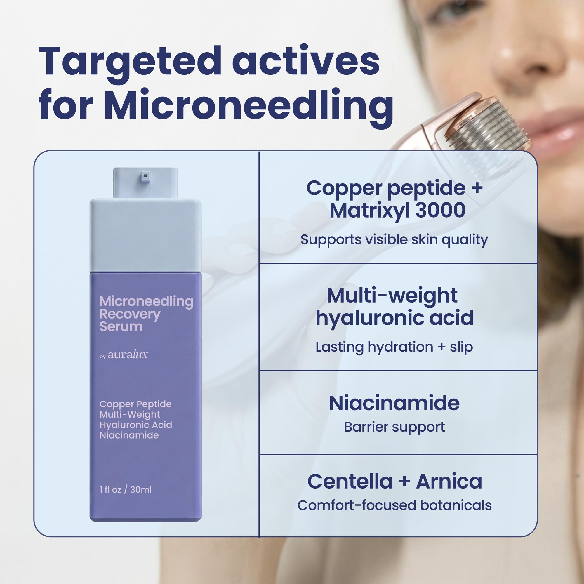 Berkland Auralux centella and arnica promoting soothing post-care calmness