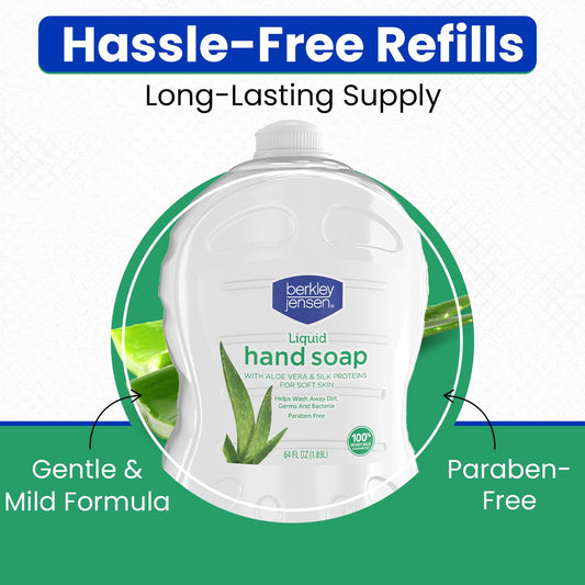 Berkley Jensen soap for soft hands with Aloe Vera and Silk Proteins