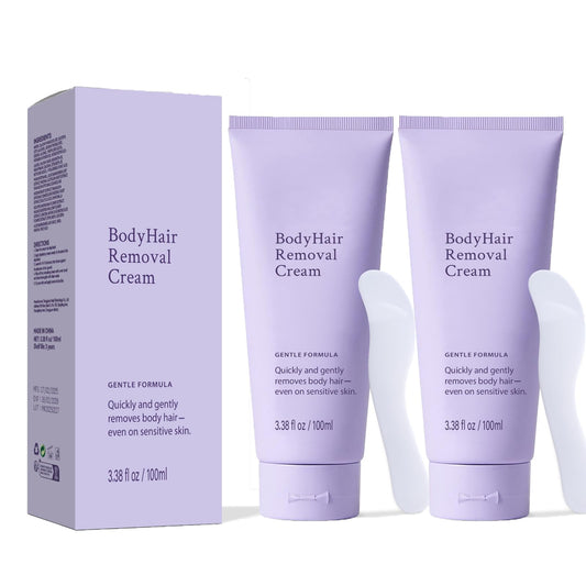 Bership 2pc hair removal cream pack shown for convenient at-home smoothing.