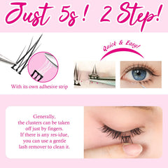 Bershnor bottom lashes removal leaves no residue for easy cleanup