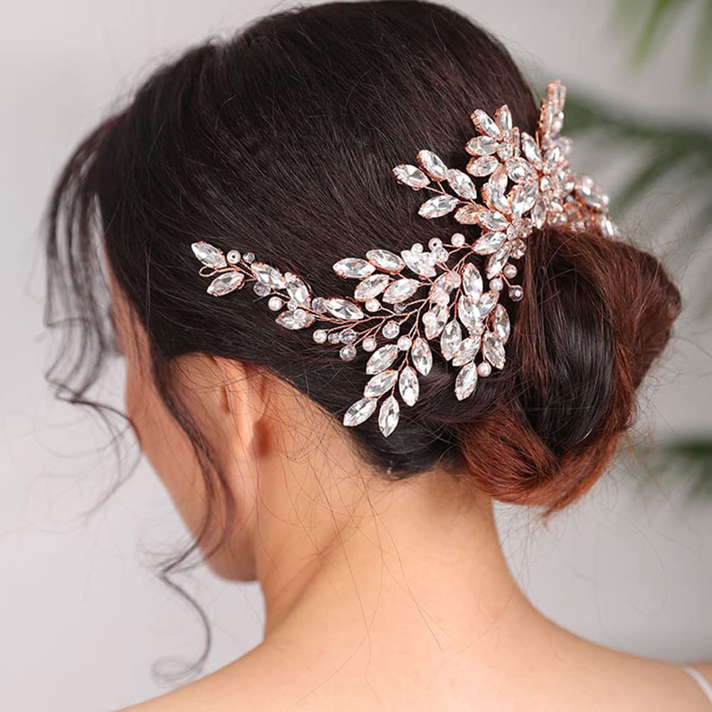 BERYUAN handmade bridal hair comb for elegant wedding styling