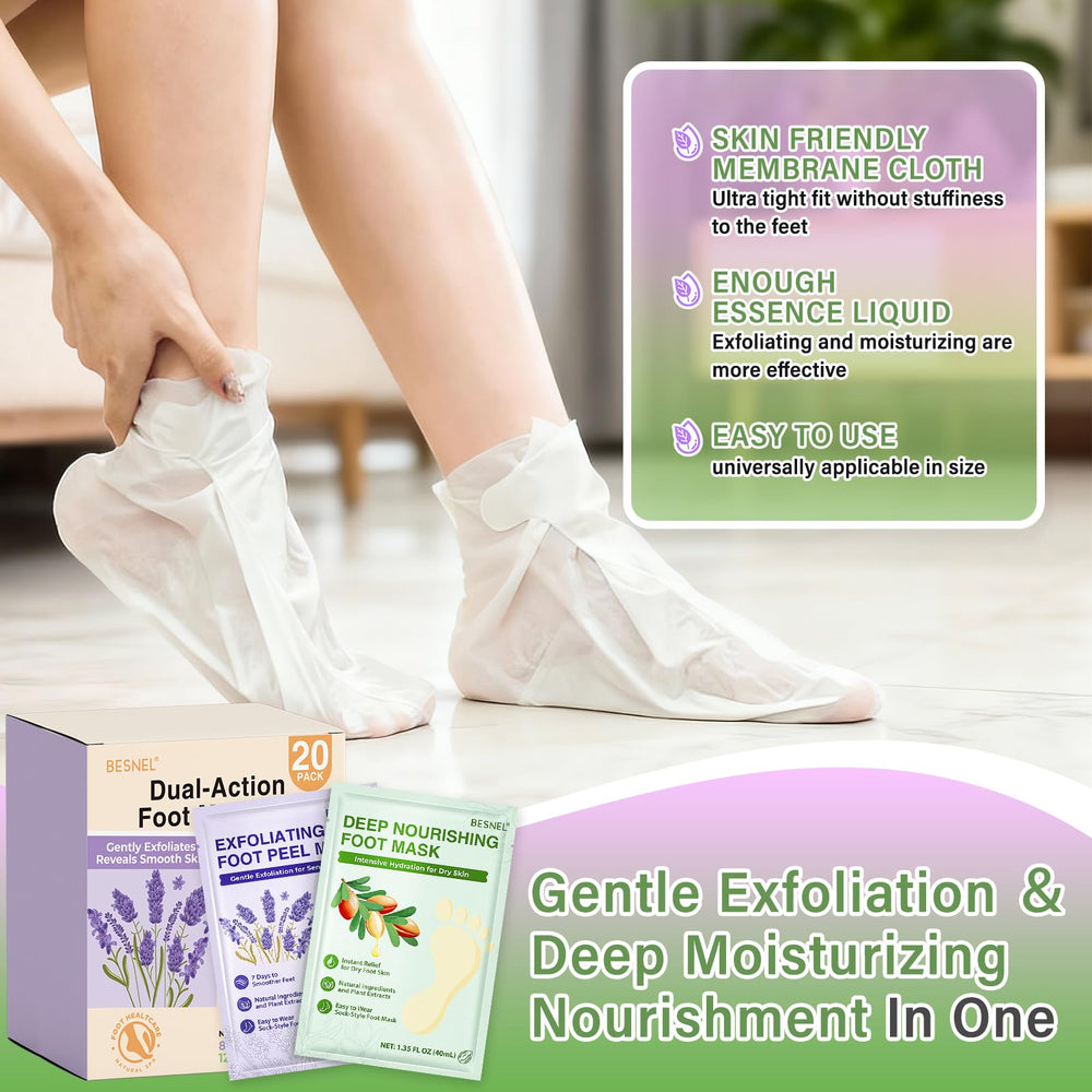 BESNEL gift-pack foot mask set ready for gifting