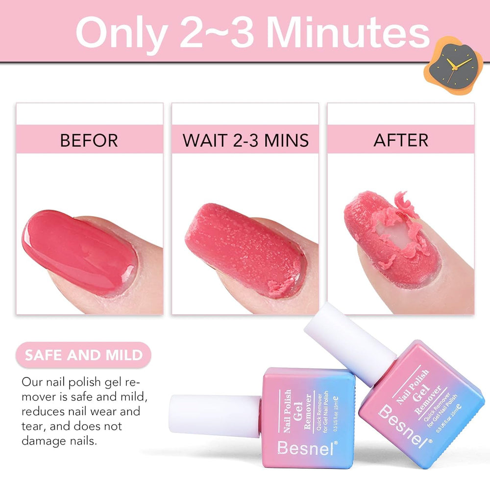 BESNEL nail file grit set for prep and cleanup after removal.