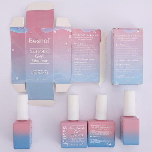 BESNEL nail nutrition pen included to support nails during removal.