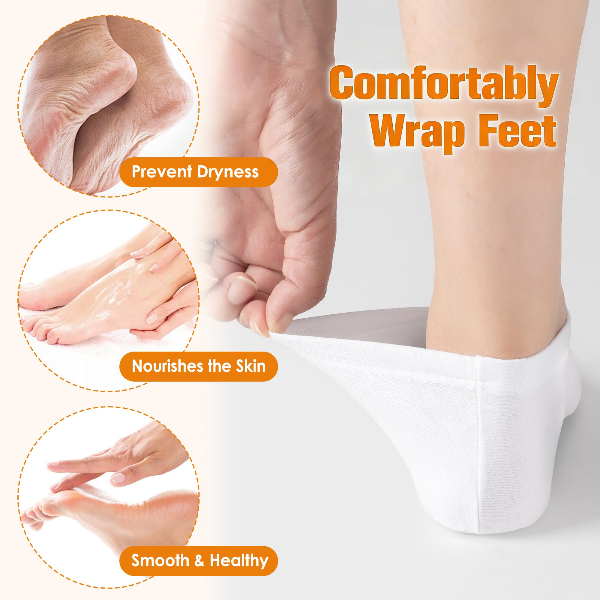 BESSLEE sleep cotton socks worn on feet for bedtime comfort at home