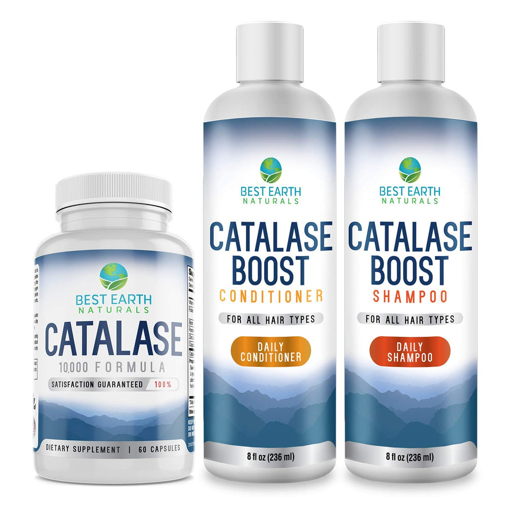 Best Earth Naturals Catalase Shampoo being applied for daily moisture