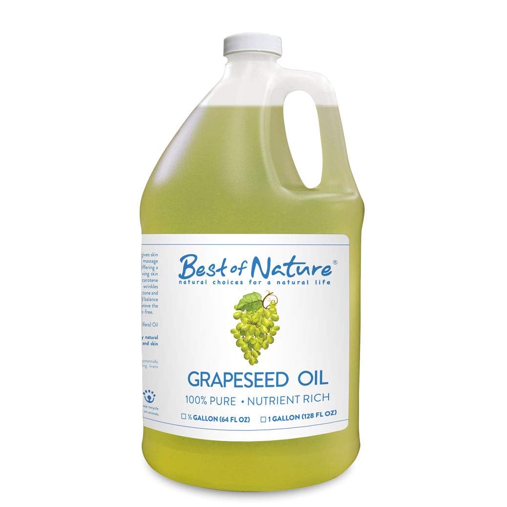 Best of Nature grapeseed oil bottle unscented ideal for everyday moisture.
