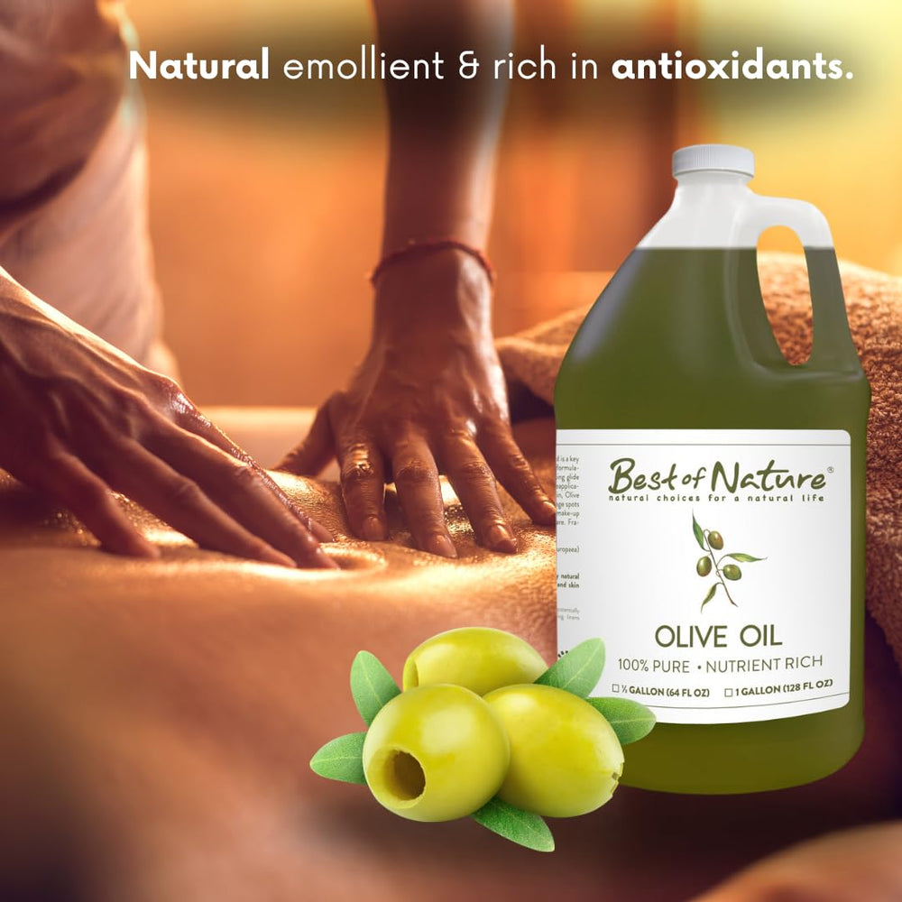 Best of Nature olive oil carrier oil for essential oils blending.