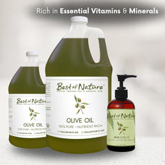 Best of Nature olive oil for hair care with softness and shine.