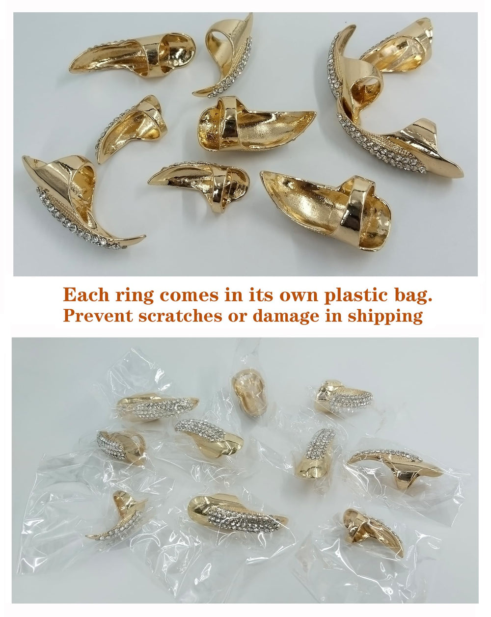 Bestga golden halloween accessory claws for sparkling final touches