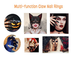 Bestga gothic-punk claw nails on hand elevate witch or vampire costumes