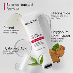Bestkiss neck cream in upward motion on neck and décolleté