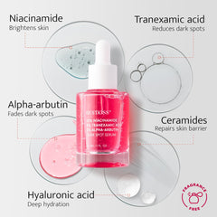 Bestkiss tranexamic-acid overlay highlights target areas for more even tone.