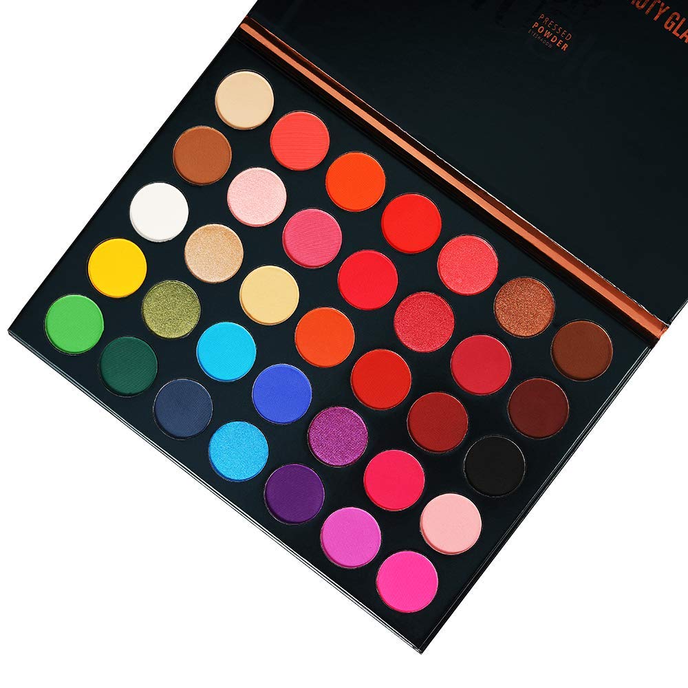 BestLand matte-shimmer row close-up demonstrates velvety finish and blendability.