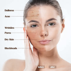 Foundation in use under lighting to highlight natural radiance.