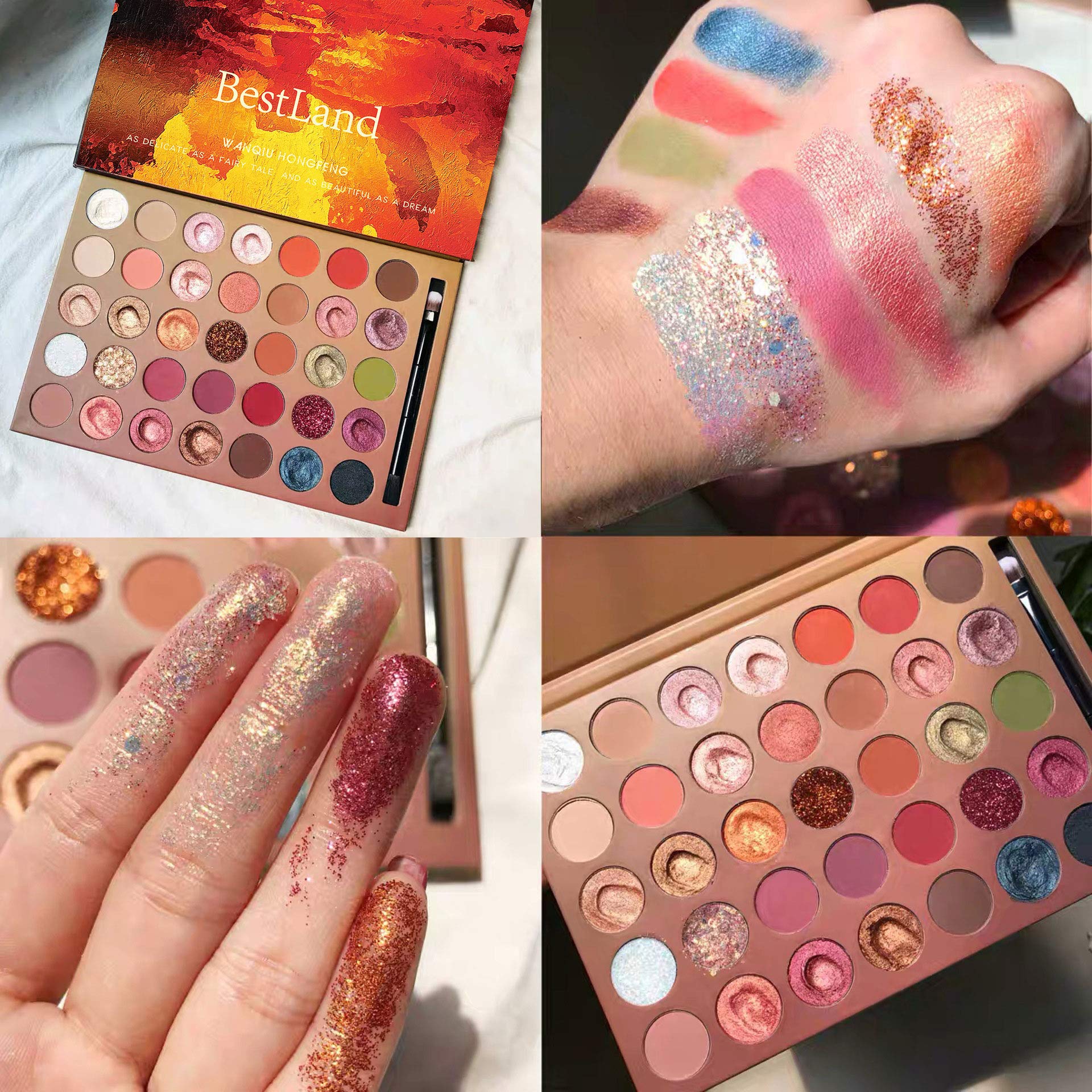 BestLand Pro glitter removal is simple with standard makeup removers.