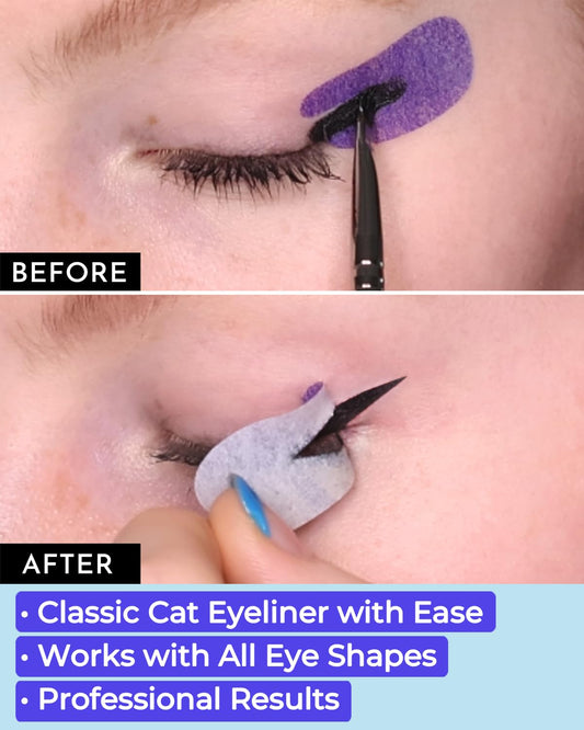Beth Bender Beauty Pro Go Eyeliner Stencil application for flawless cat-eye in minutes.
