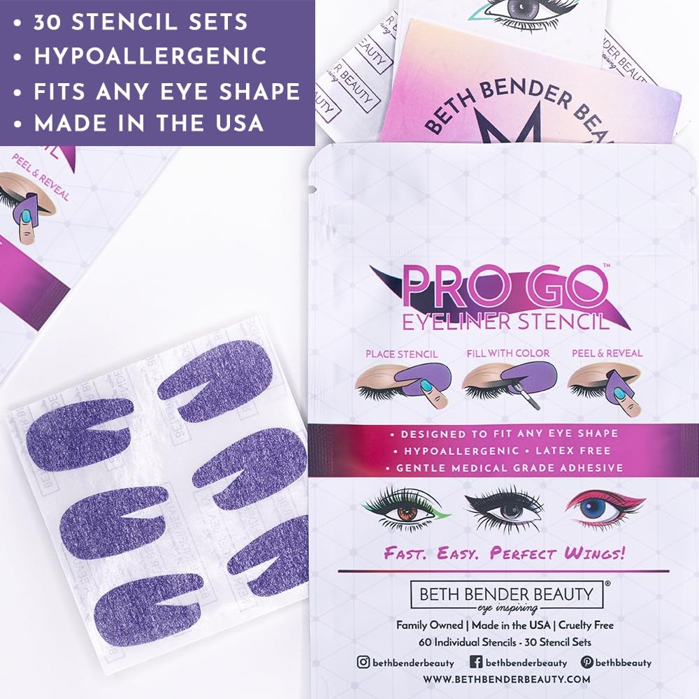 Beth Bender Beauty Pro Go stencils are vegan, cruelty-free, and made in LA.