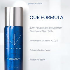 BE THE ENVY NV BB Perfecting Mist bottle pump enables controlled application.