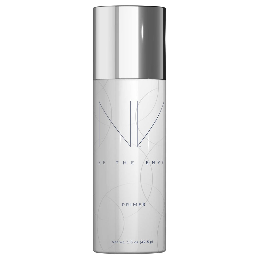 Be The Envy NV Perfecting Mist Primer bottle for a lightweight, smooth base.