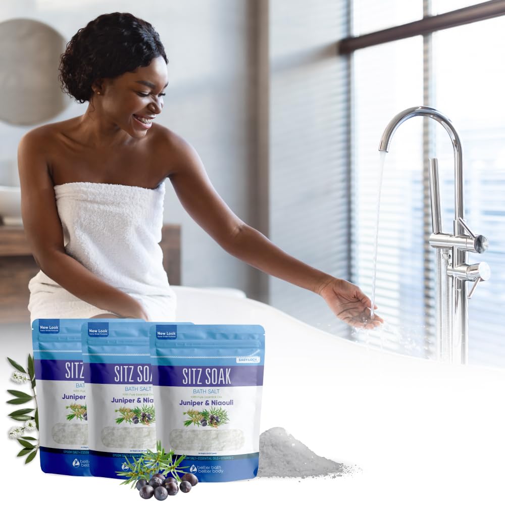 Better Bath Better Body bath water with essential oils for soothing relaxation.