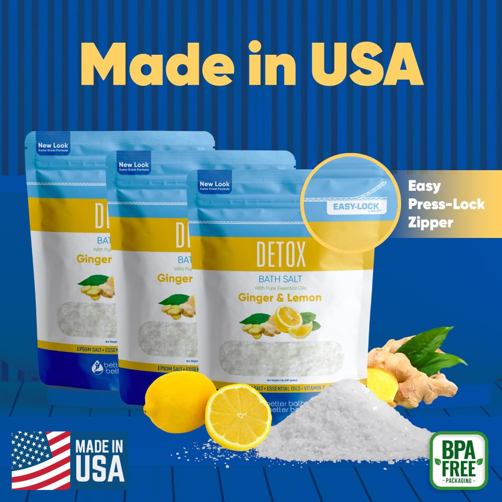 Soothing bath scene with detox bath salt in tub