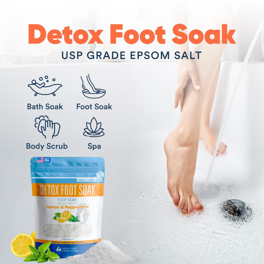 Better Bath Better Body vitamin C crystals maintain water clarity during soak.