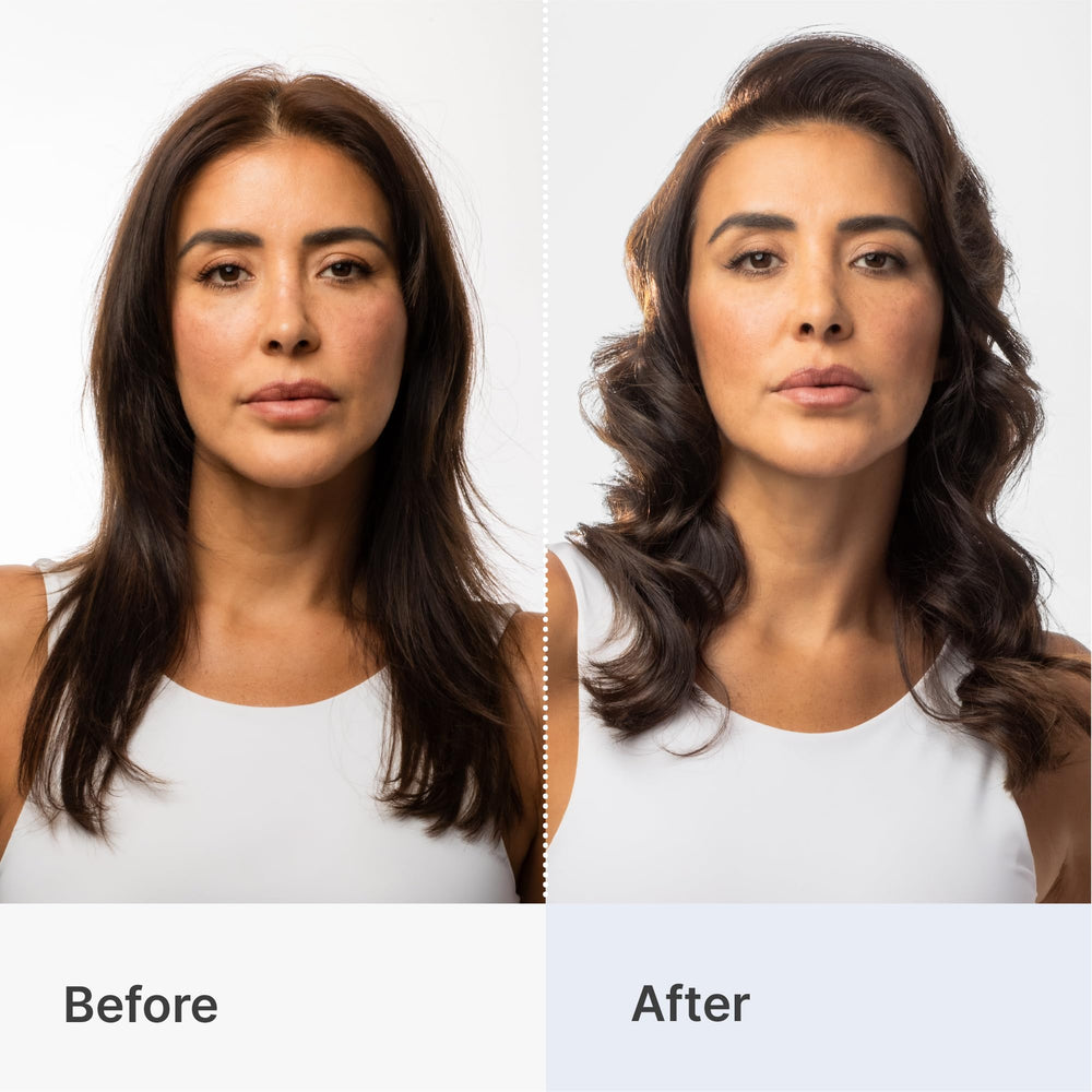 Hair after use shows natural body and smoothness from the mousse.