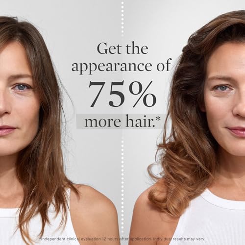 Better Not Younger Hair Thickener applied to damp roots for lift