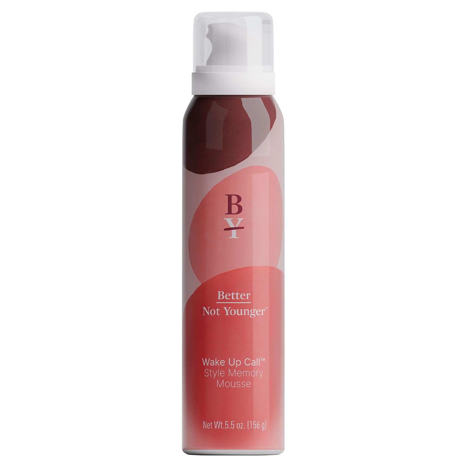 Better Not Younger volumizing mousse bottle ready for lift and shine.