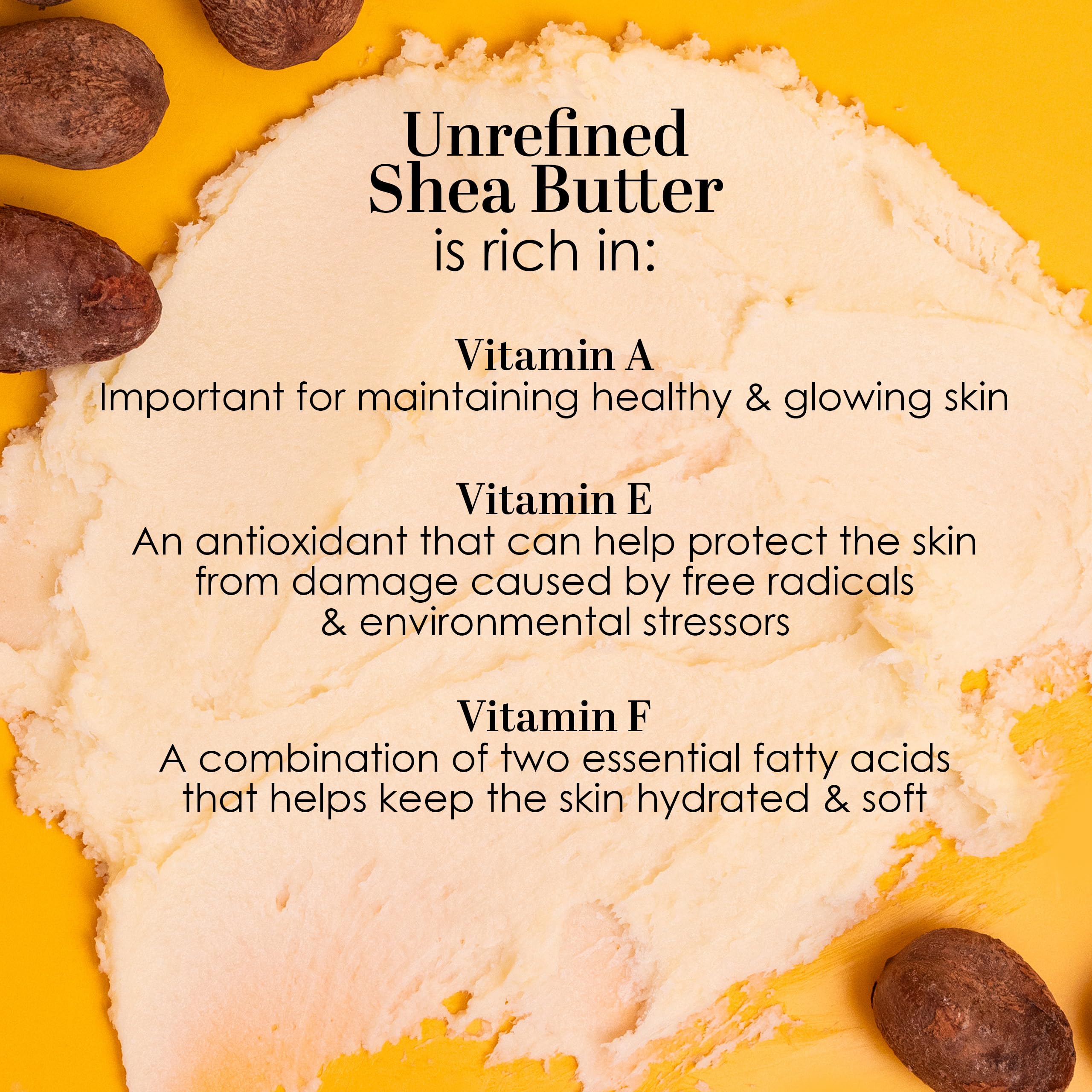 Better Shea Butter non-comedogenic formula ideal for facial moisture on all skin types.