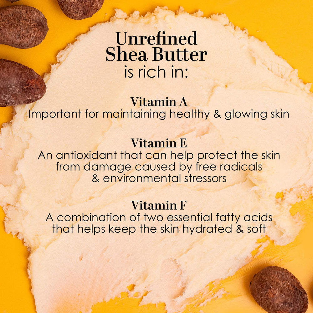 Better Shea Butter non-comedogenic formula ideal for facial moisture on all skin types.
