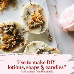 Better Shea Butter calendula flowers for bath salts, vibrant petals for relaxing baths.
