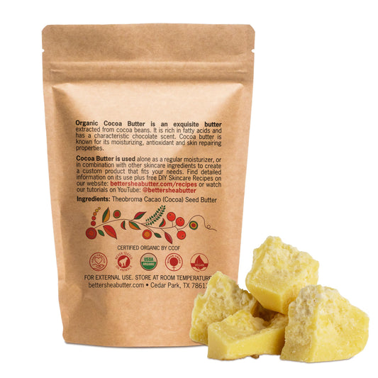 Better Shea Butter eco-friendly packaging for cocoa butter