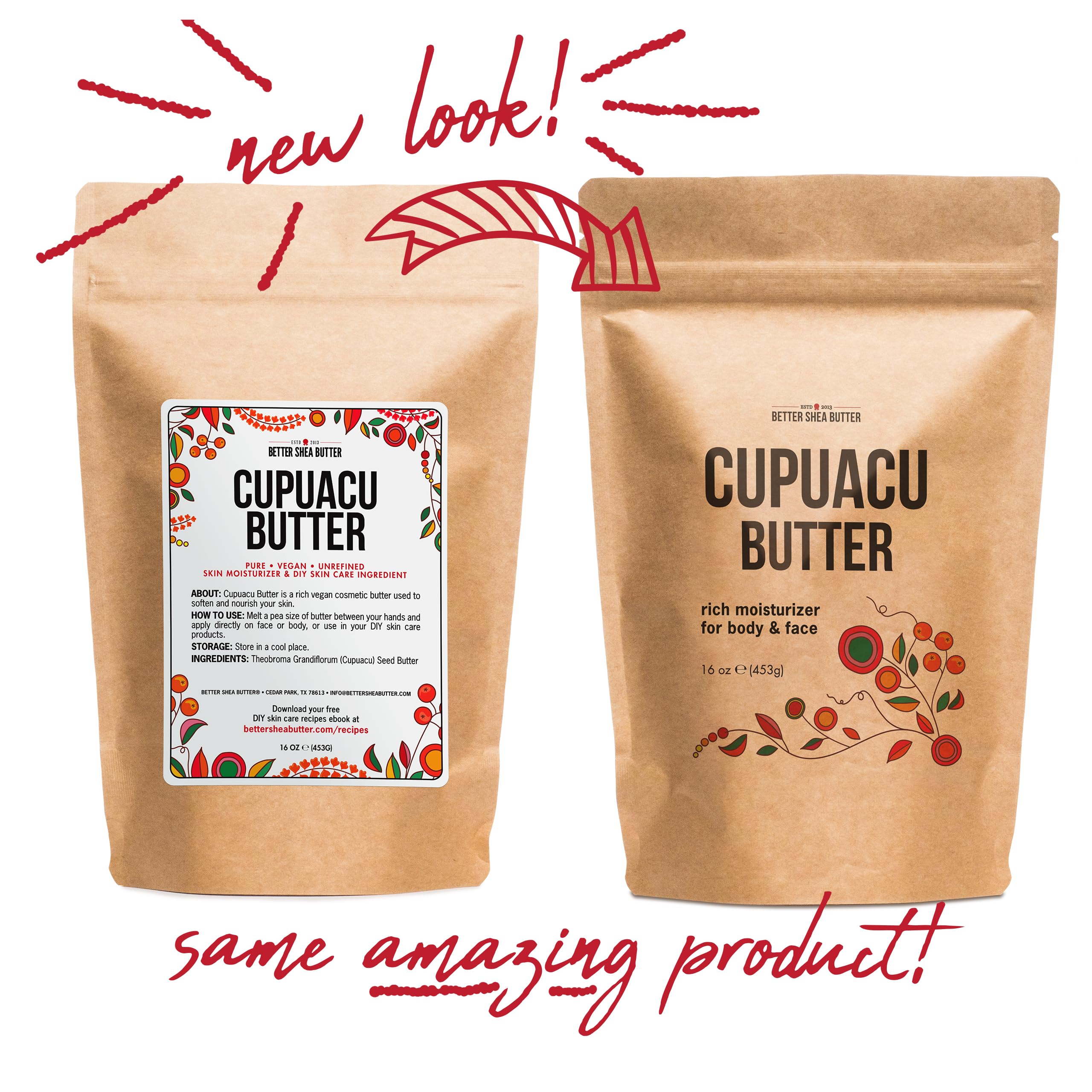 Better Shea Butter Cupuacu Butter smooth, creamy texture on skin