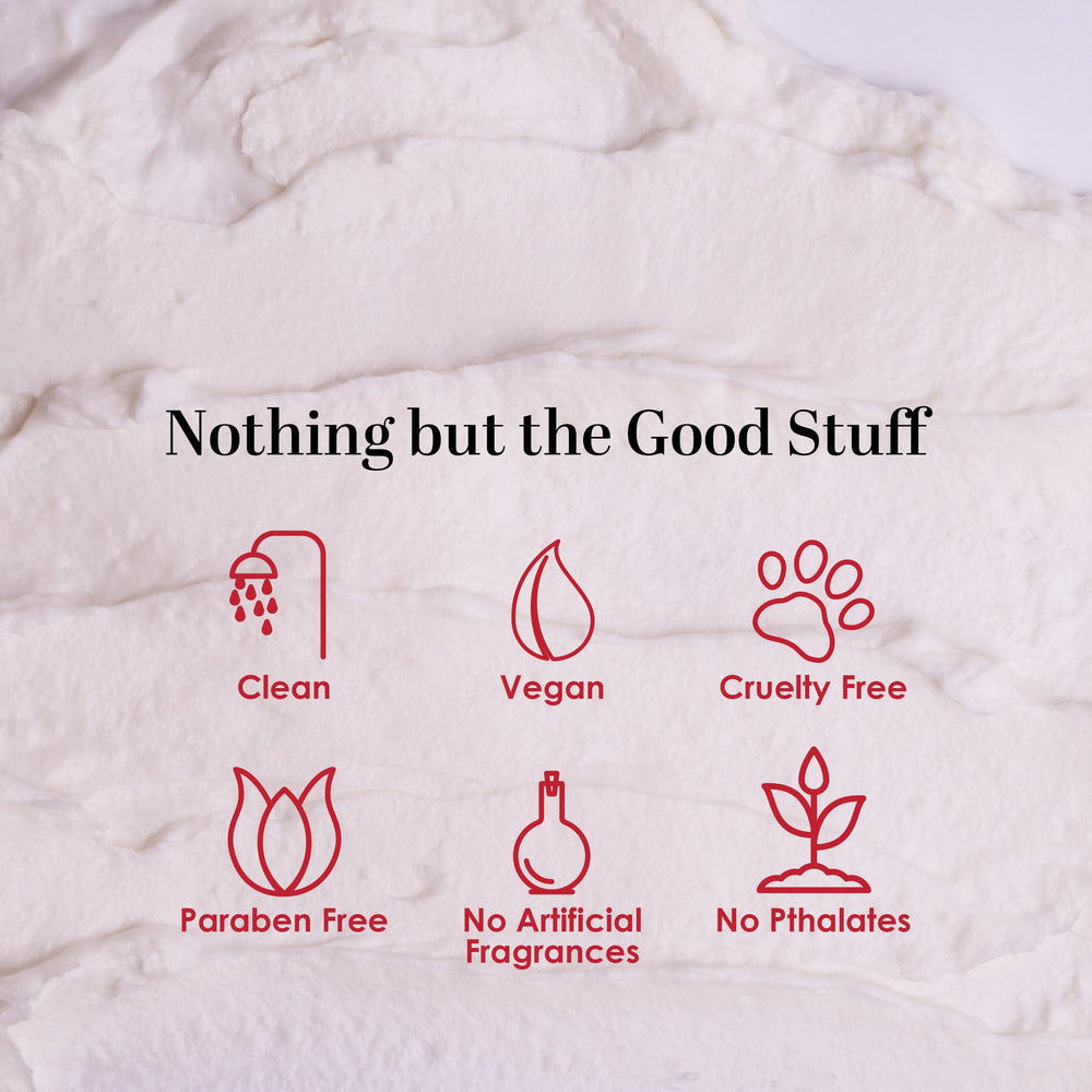 Soothing body care ritual with Better Shea Butter for dry skin.