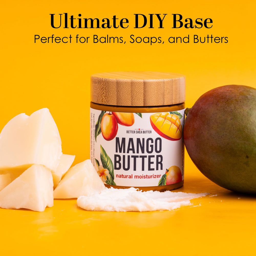 Better Shea Butter mango butter for hair care—soft and shiny.