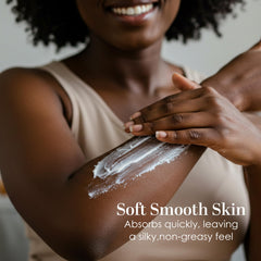 Bright orange vanilla aroma from Better Shea Butter lotion on skin.
