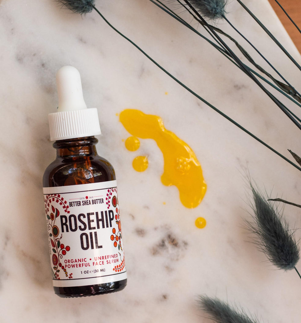 Better Shea Butter Organic Rosehip Oil suitable for acne-prone skin