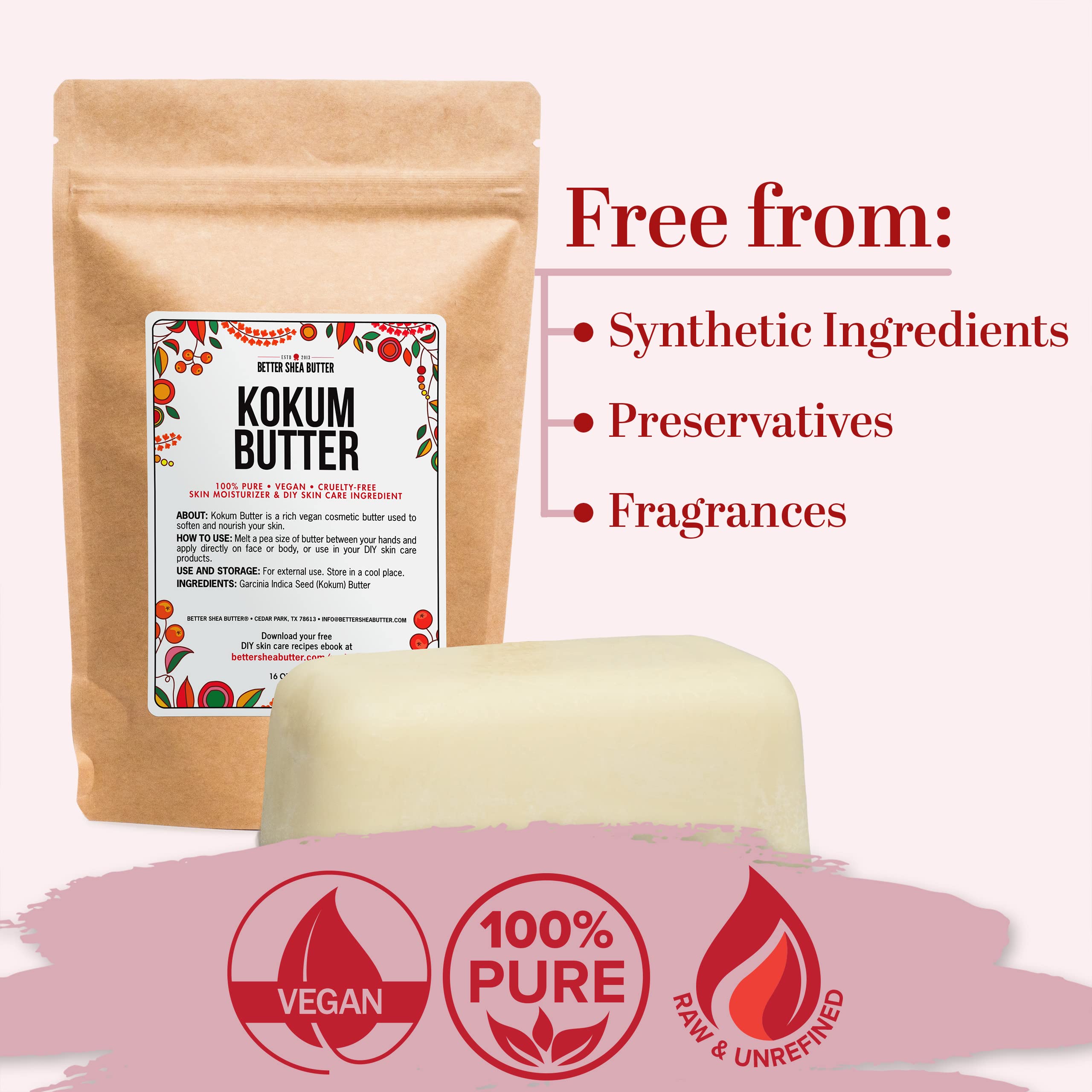 Better Shea Butter Kokum Butter ingredient highlight supports soft nourished skin