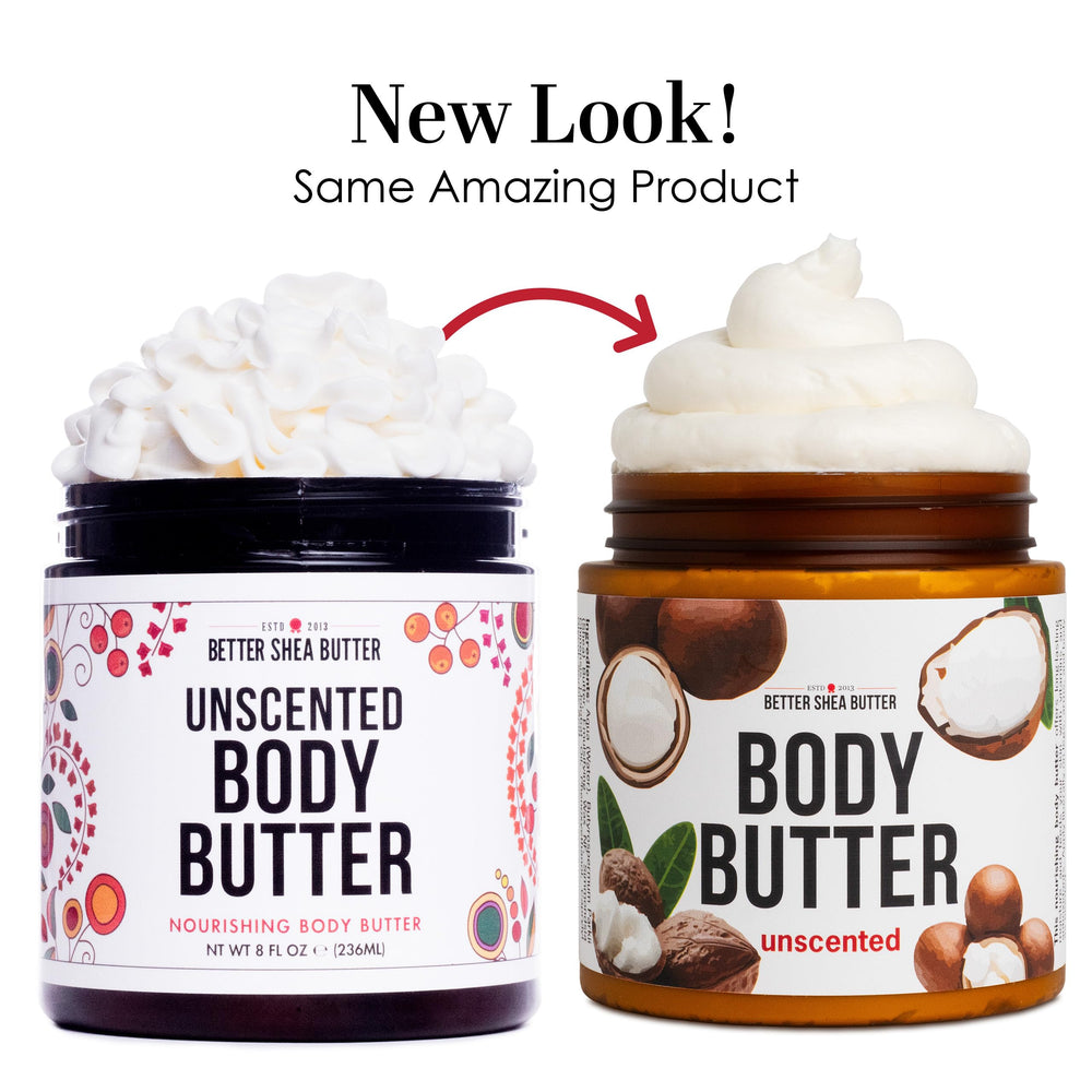 Vegan and cruelty-free icons on Better Shea Butter packaging.