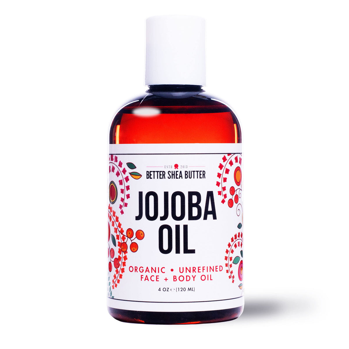 Better Shea Butter Organic Jojoba Oil bottle for daily facial hydration.