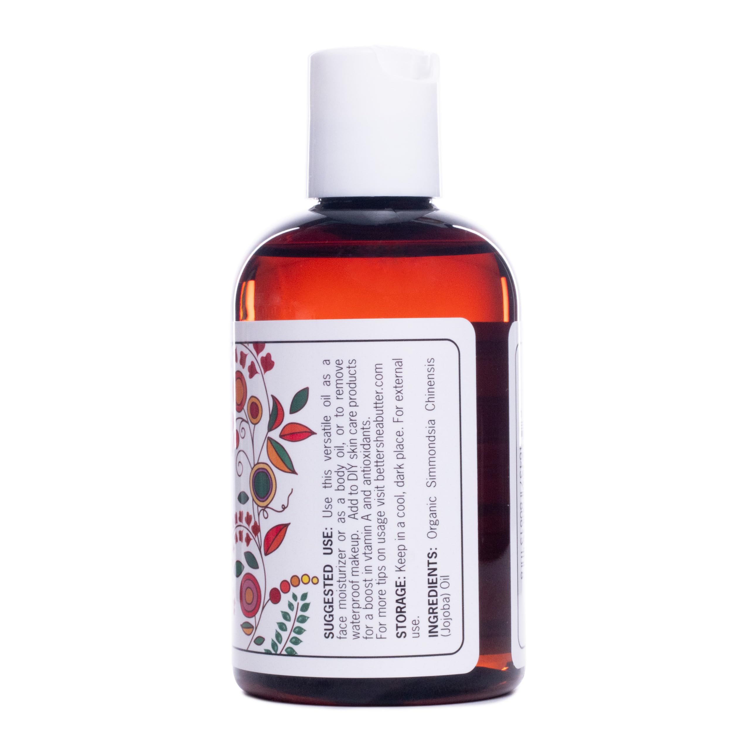 Better Shea Butter Organic Jojoba Oil label showcases USDA Organic quality.