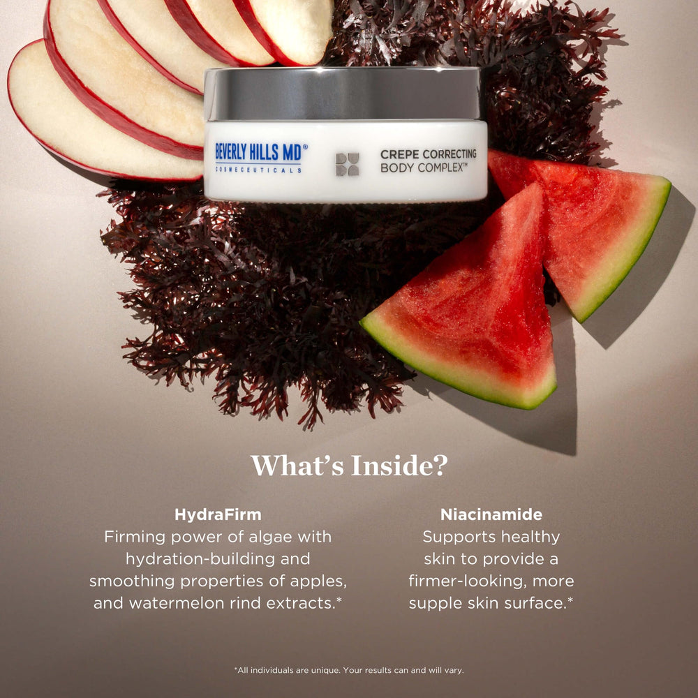 Ingredient lineup highlights HydraFirm and Niacinamide for skin support